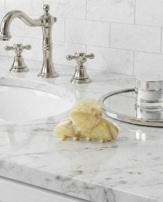 Mira Mini Acetat-Haarspange – Amber Glow