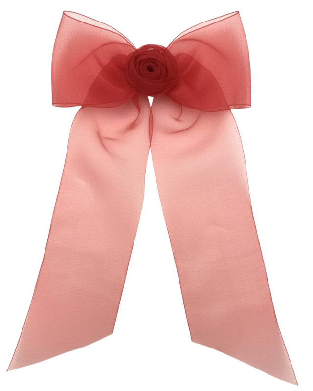 Lola Organza Haarschleife - Rot